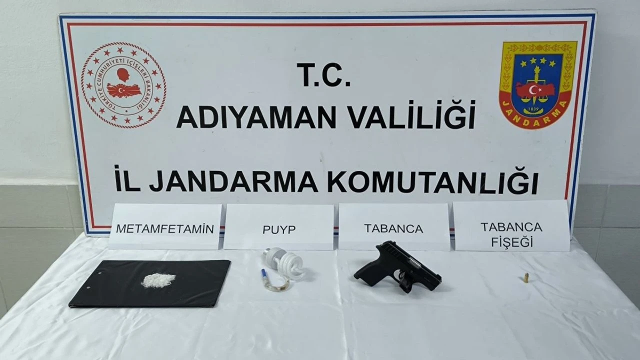 Adıyaman’da jandarmadan uyuşturucu ve silah operasyonu