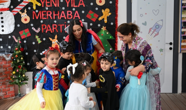 İzmir Bornova’da miniklere yeni yıl coşkusu
