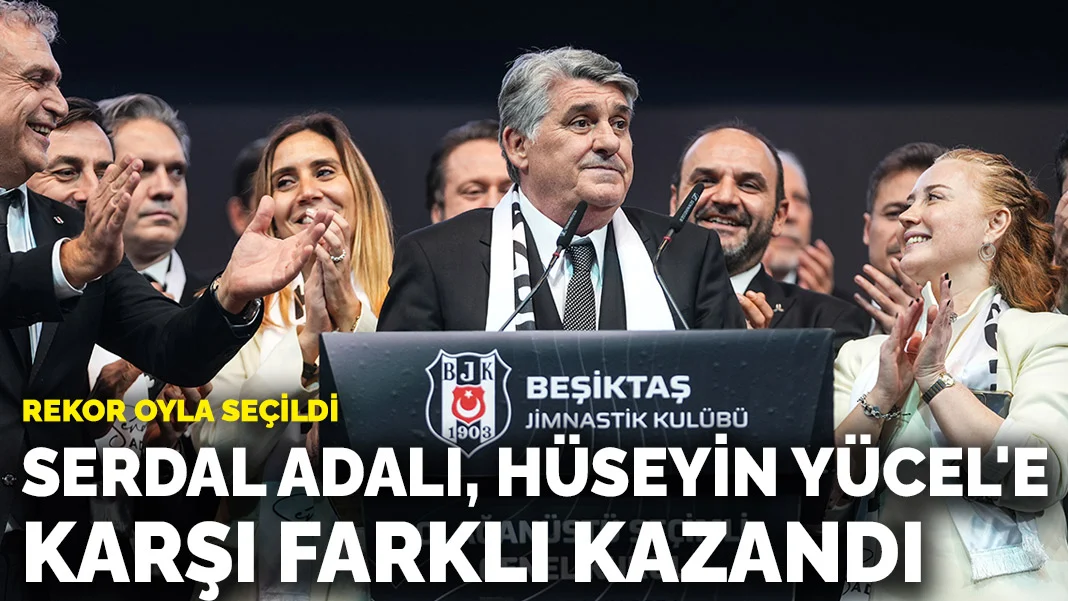 Rekor oyla seçildi! Serdal Adalı, Hüseyin Yücel'e karşı farklı kazandı