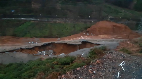 Kendirli Yolunda Heyelan