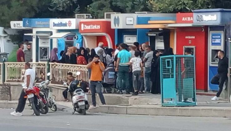Kilis’te Suriyeliler Bankamatiklere akın etti