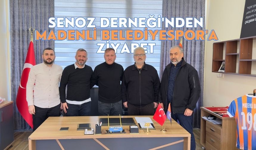 Senoz Derneği'nden Madenli Belediyespor Kulübü'ne Ziyaret