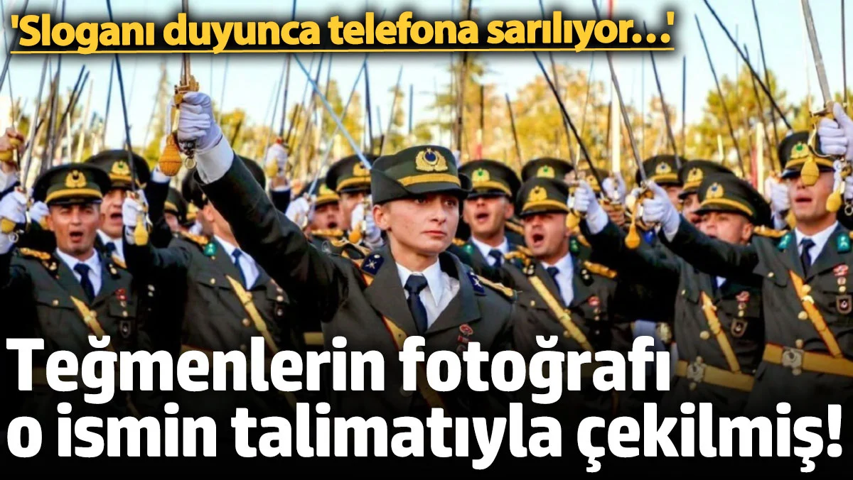 Teğmenlerin fotoğrafı o ismin talimatıyla çekilmiş! Sloganı duyunca telefona sarılıyor