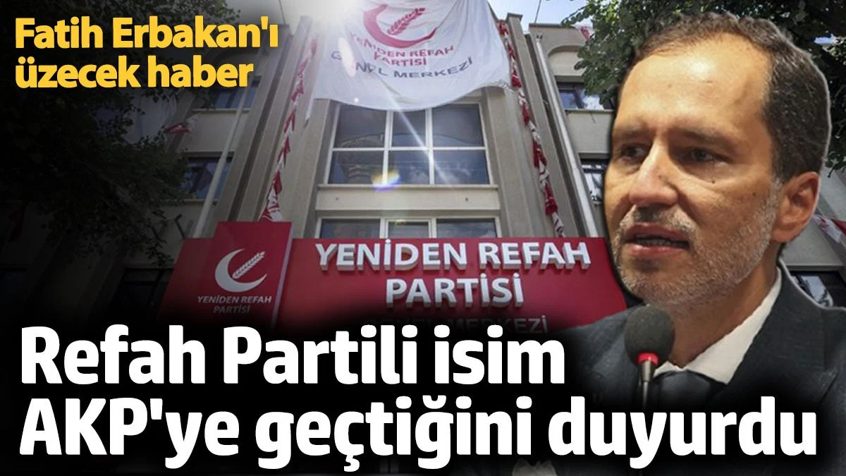 Yeniden Refah'tan İstifa Eden Abidin Ertekin AK Parti'ye Katıldı