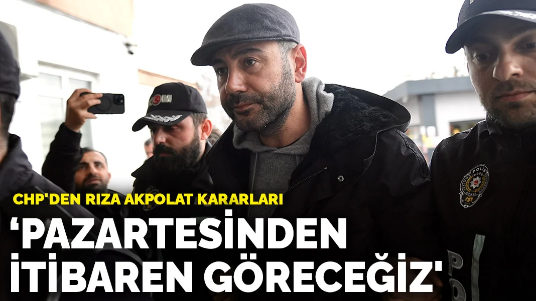 CHP'den Rıza Akpolat Kararı: 