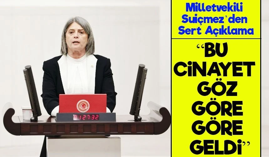 TBMM Başkanlık Divanı Üyesi ve CHP Trabzon Milletvekili Sibel Suiçmez’den Sert Açıklama