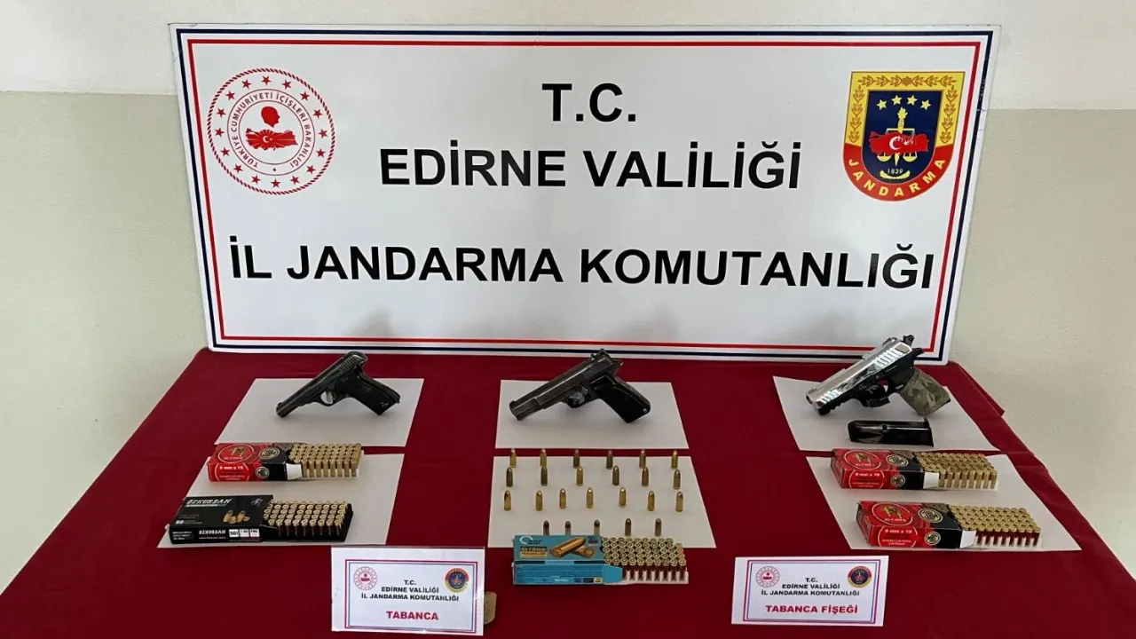 Edirne Havsa’da kaçak silah operasyonu!