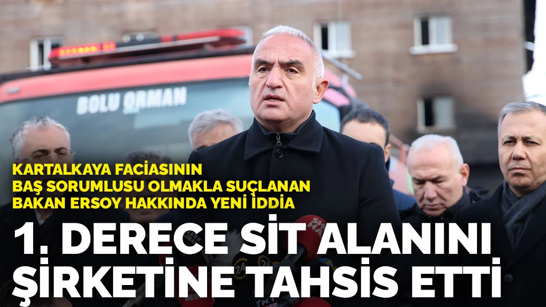 Kartalkaya faciasının baş sorumlusu olmakla suçlanan Bakan Ersoy hakkında yeni iddia 