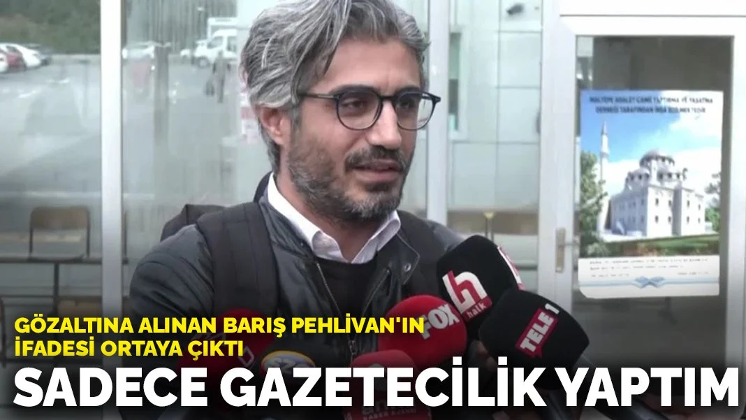 Gözaltına alınan Barış Pehlivan'ın ifadesi ortaya çıktı: Sadece gazetecilik yaptım