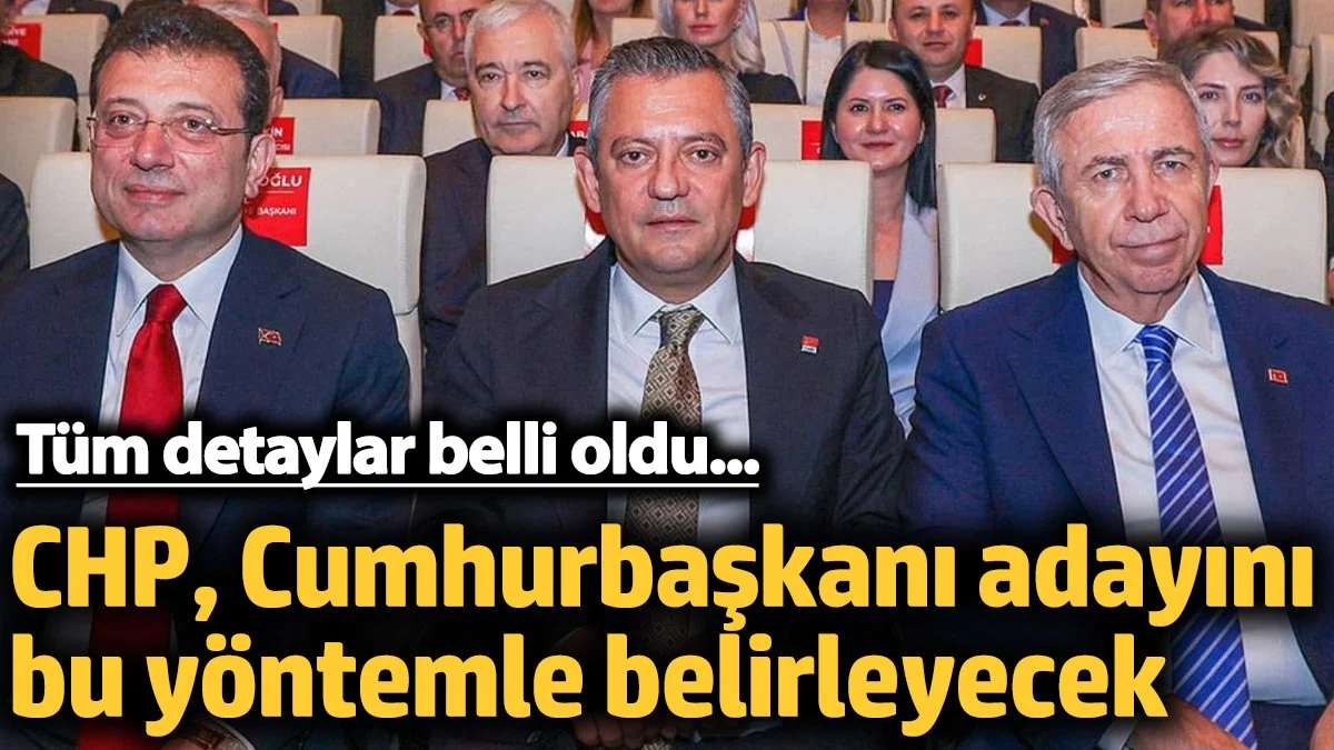 CHP'nin cumhurbaşkanı adayını nasıl belirleyeceğinin detayları belli oldu