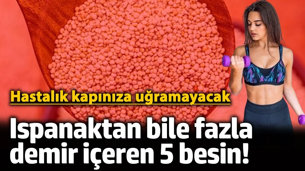 Ispanaktan bile fazla demir içeren 5 besin! Hastalık kapınıza uğramayacak