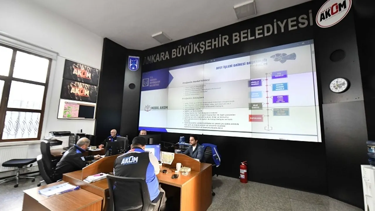 Ankara AKOM görevinin başında