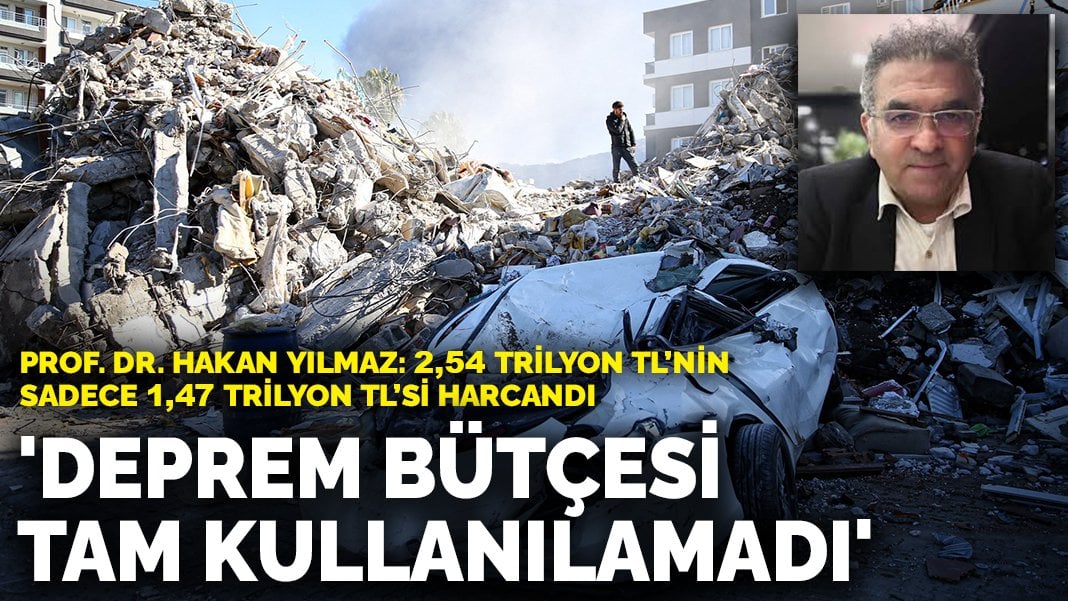 Prof. Dr. Hakkı Hakan Yılmaz: Deprem bütçesi tam kullanılamadı