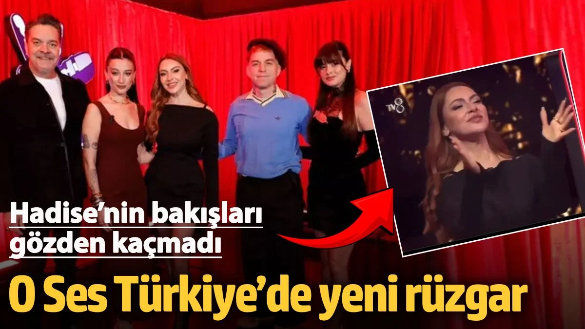 O Ses Türkiye’de yeni rüzgar!  Geceye damga vurdu... Hadise’nin bakışları gözden kaçmadı