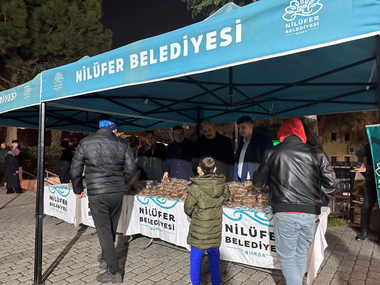 Bursa Nilüfer’de Berat Kandili bereketi