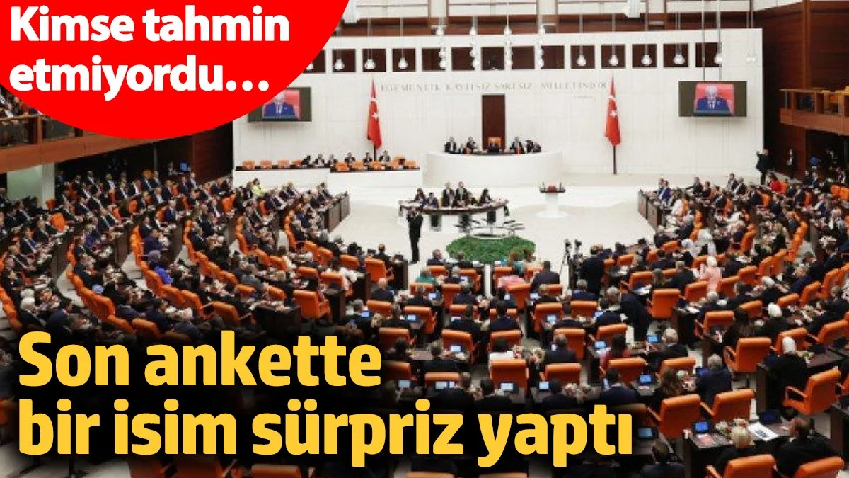 Son ankette bir isim sürpriz yaptı! Kimse tahmin etmiyordu…