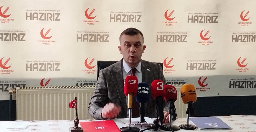 YRP Afyonkarahisar İl Başkanı Fehmi Güray Çakır: 