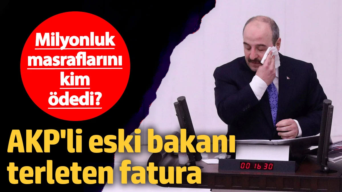 AKP'li eski Bakan Varank'ın masrafları Meclis'e taşındı! Milyonluk faturayı belediye ödemiş