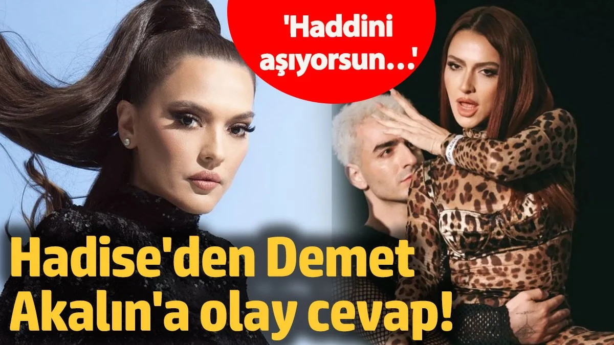 Hadise'den Demet Akalın'a olay cevap! Kavga büyüdü