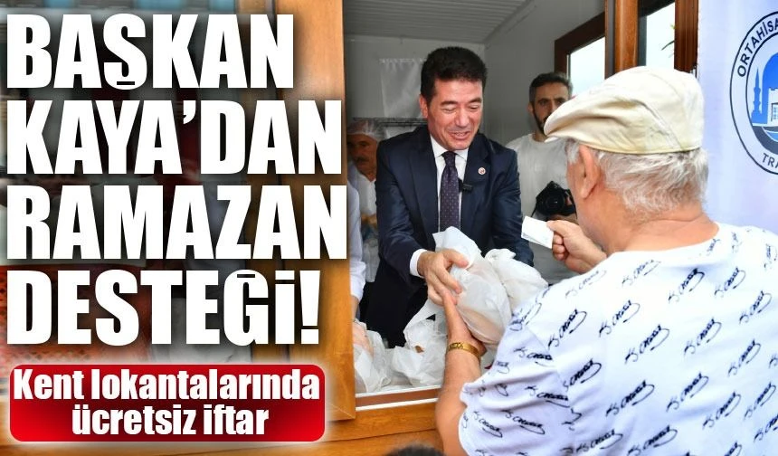 Ortahisar Belediyesi’nden Ramazan Ayında Büyük Destek! Ücretsiz İftar, Uygun Fiyatlı Pide ve Tatlı Satışı