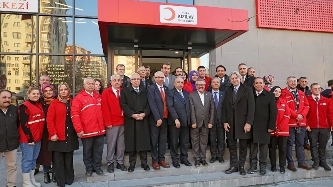 Kayseri Talas'a Kızılay'dan teşekkür