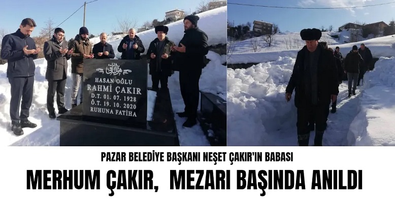 Merhum Rahmi Çakır, Kabri Başında Dualarla Anıldı.