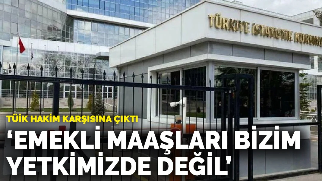 TÜİK hakim karşısına çıktı: Emekli maaşları bizim yetkimizde değil