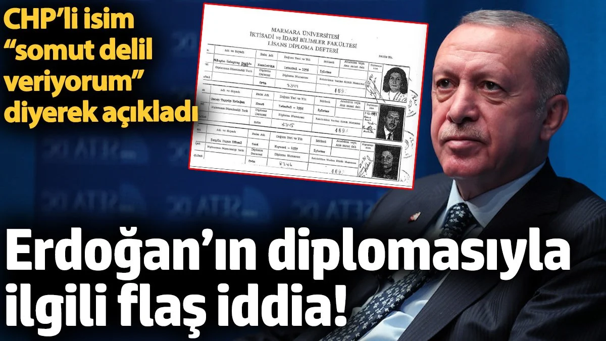Erdoğan’ın diplomasıyla ilgili flaş iddia! CHP’li isim “somut delil veriyorum” diyerek açıkladı