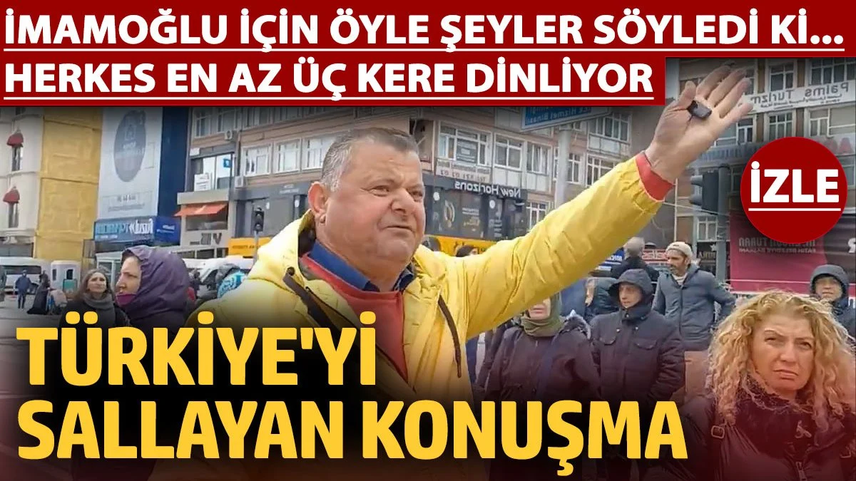 İmamoğlu için öyle şeyler söyledi ki... Herkes en az üç kere dinliyor! Türkiye'yi sallayan konuşma