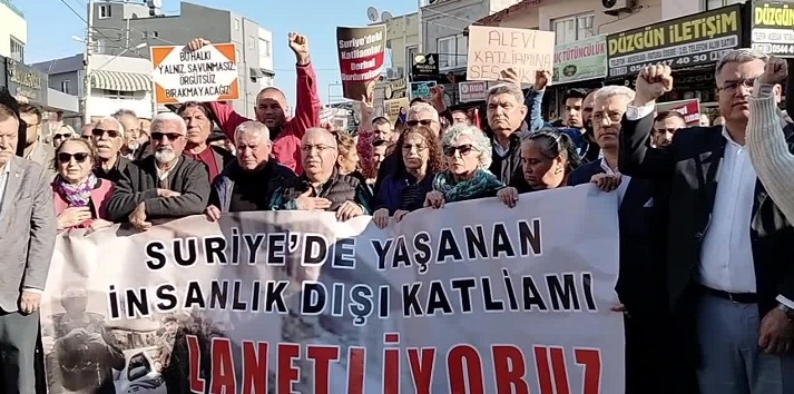 Mersin'de Alevi inanç grupları, Suriye'deki katliamları kınadı