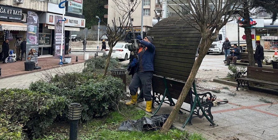 Pazar Belediyesi’nden Demokrasi Meydanı’nda Bahar Temizliği