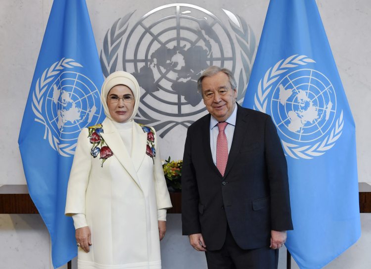 Emine Erdoğan'dan BM'de 'sıfır atık' görüşmesi