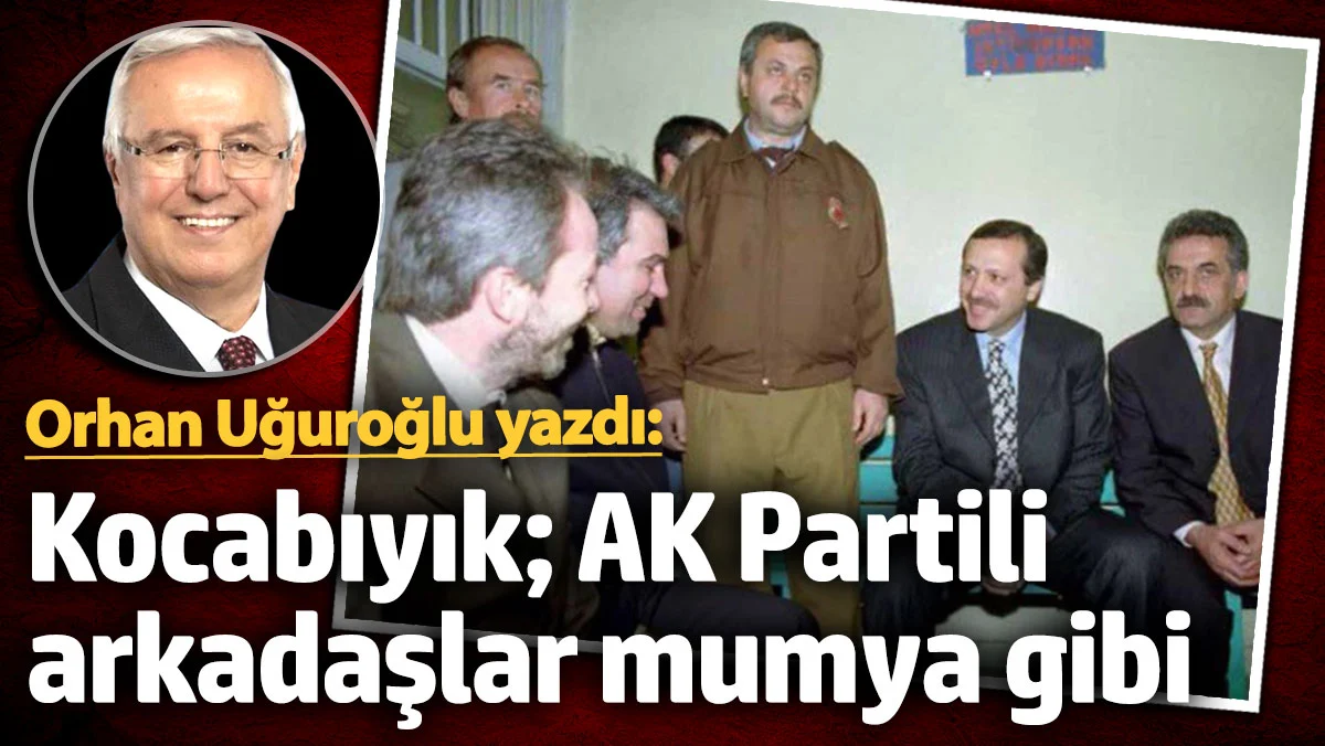 Kocabıyık; AK Partili arkadaşlar mumya gibi