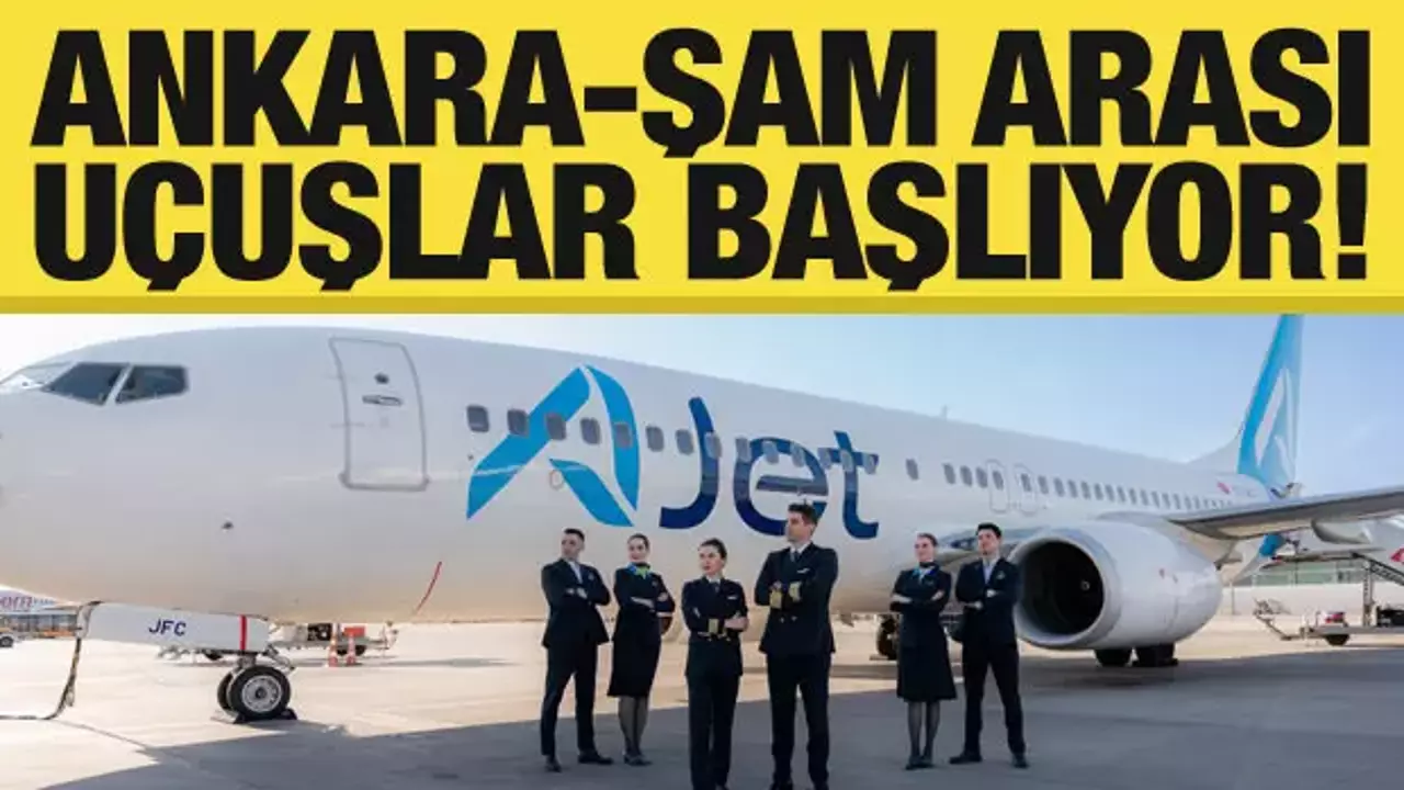 Ankara-Şam uçuşları başlıyor