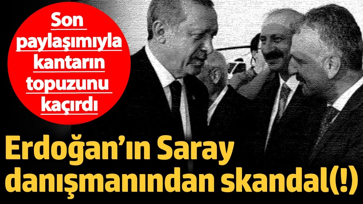 Erdoğan'ın Saray danışmanında skandal paylaşım! Kantarın topuzunu kaçırdı…