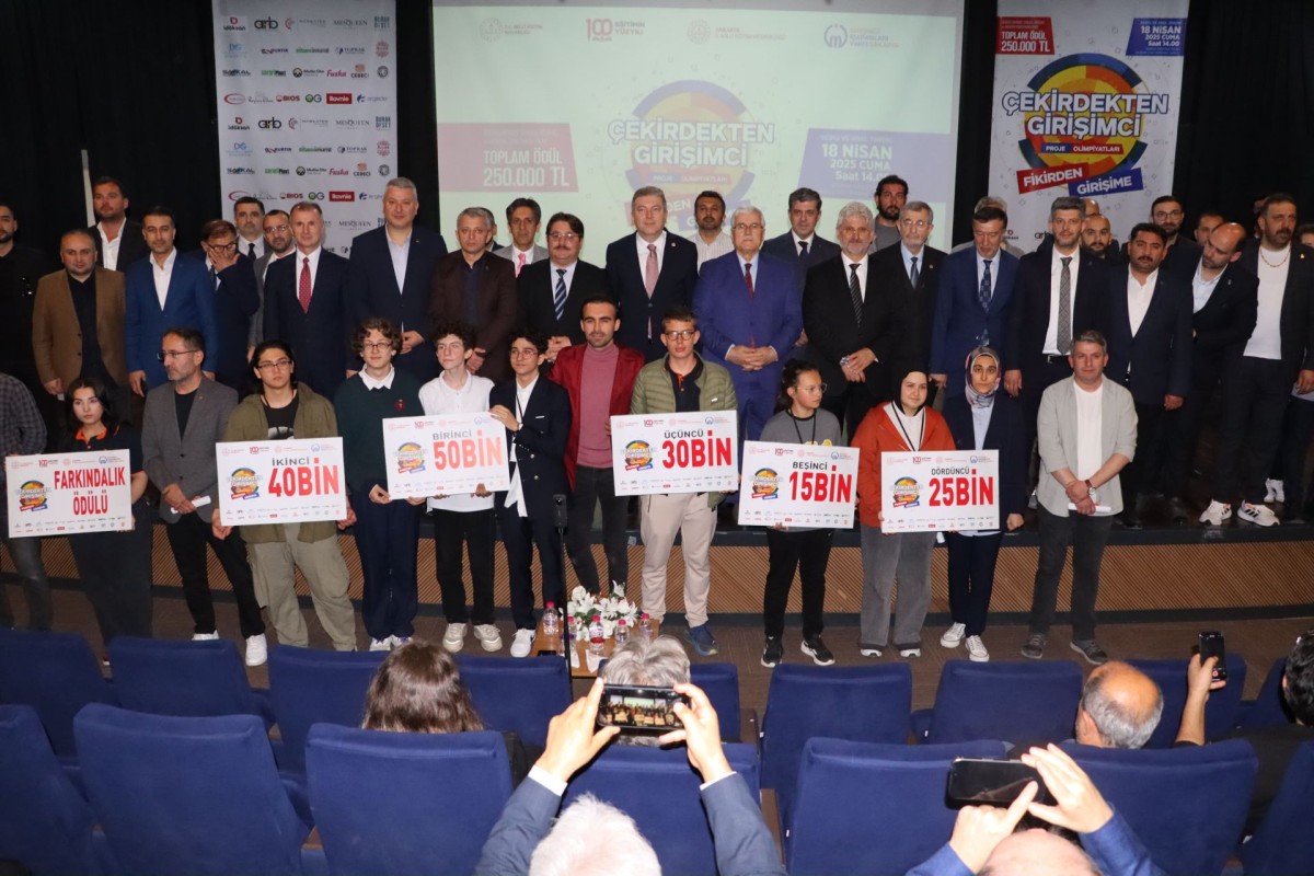 Çekirdekten girişimci proje olimpiyatlarında ödüller sahiplerini buldu