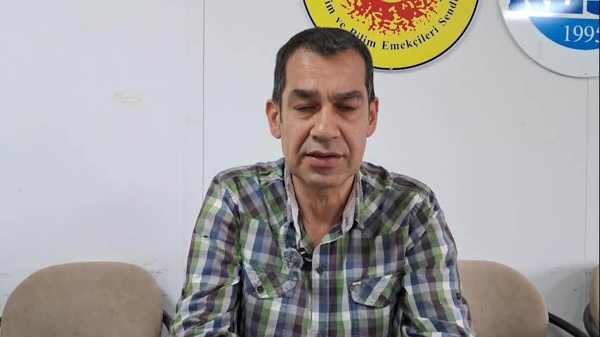 Eğitim- Sen Hatay Şube Başkan Özgür Tıraş: 