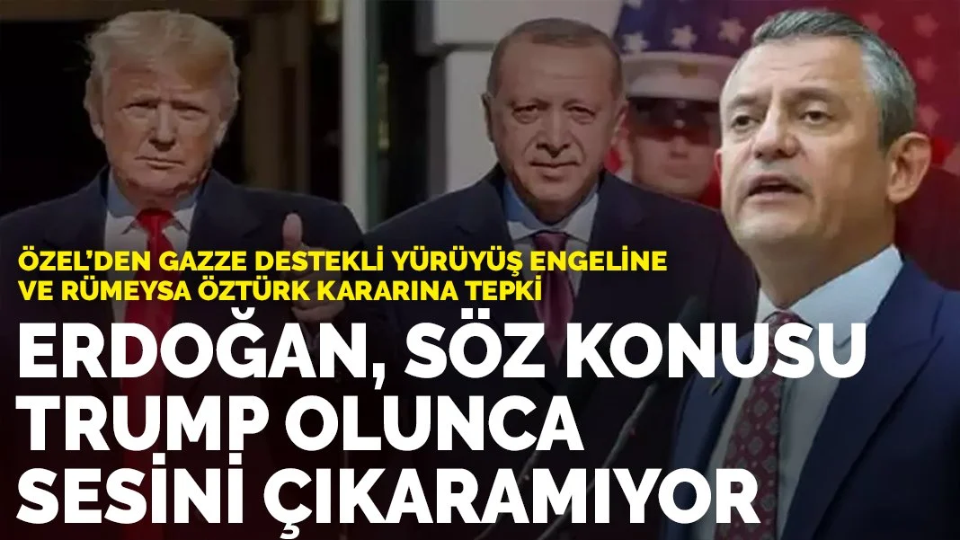 Özel: Erdoğan icazet aldığı 'ortağı' Trump olunca sesini çıkaramıyor