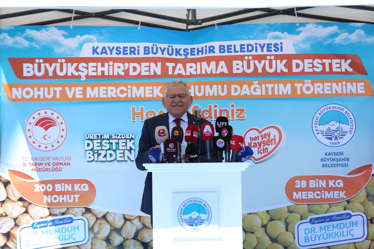Kayserili üreticiye 238 bin ton tohum desteği