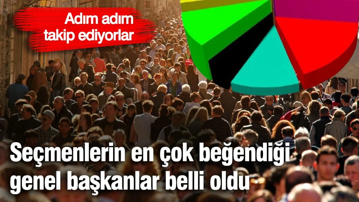 Seçmenlerin en çok beğendiği genel başkanlar belli oldu