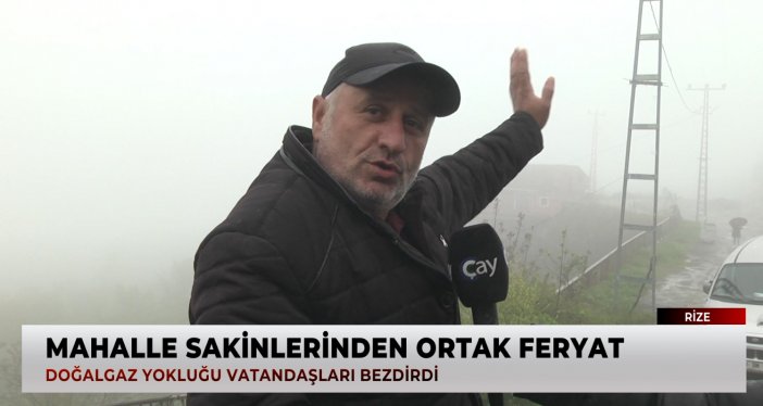 Rize’de Mahalle Sakinlerinden Ortak Feryat: 6 Yıllık Doğalgaz Bekleyişi Bıktırdı