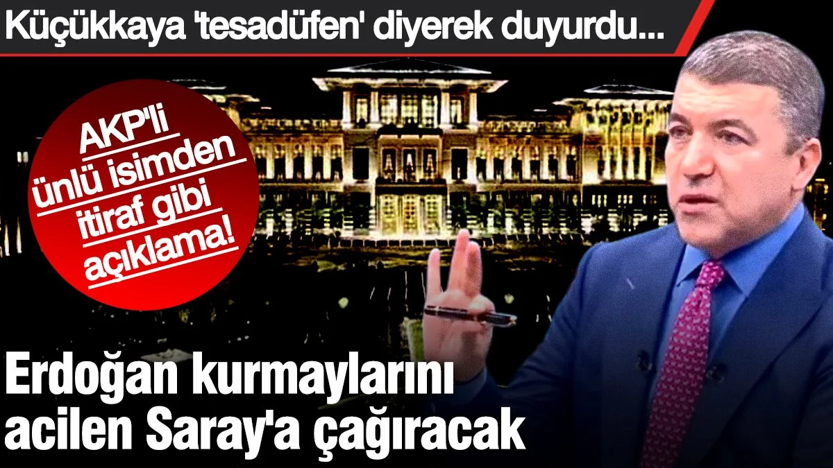 Erdoğan kurmaylarını acilen Saray'a çağıracak