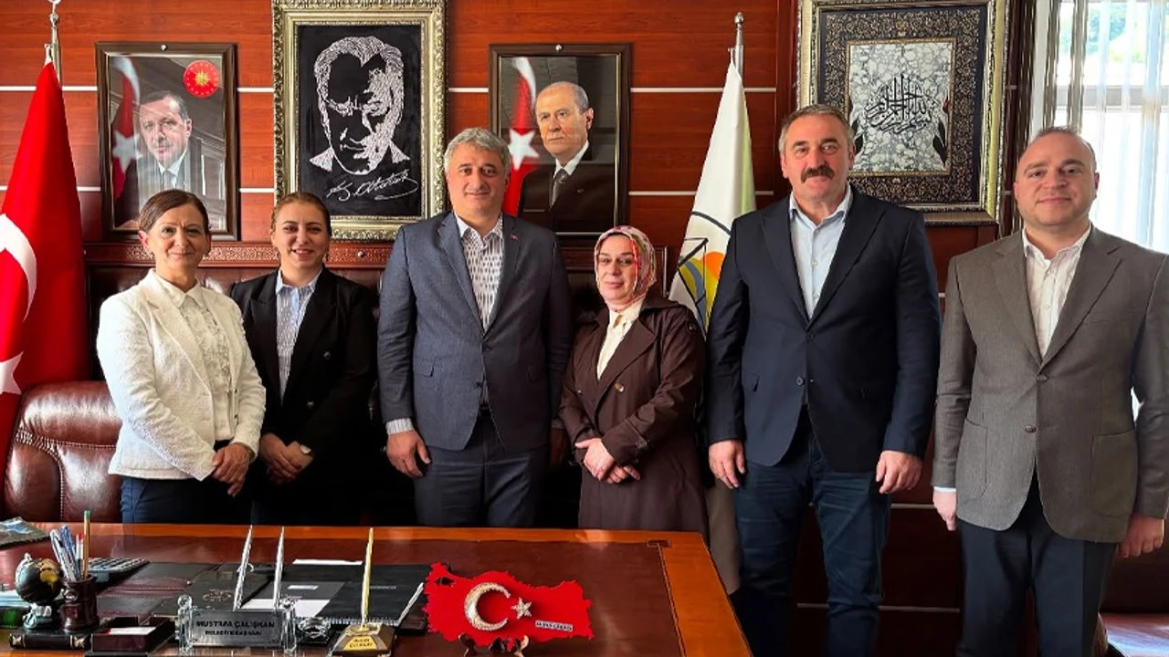 MHP Teşkilatlarından Madenli Belediye Başkanı Mustafa Çalışkan’a Ziyaret