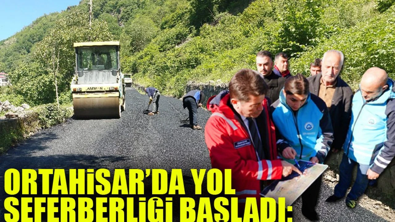 Ortahisar’da Yol Seferberliği Başladı: Asfalt Çalışmaları Tüm Hızıyla Sürüyor