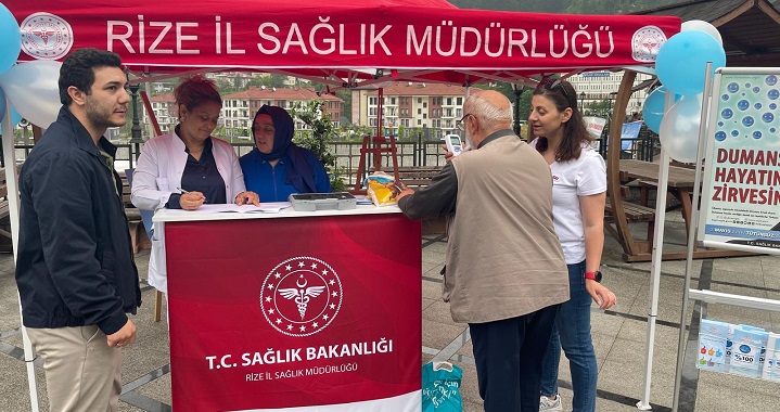 Rize’de “31 Mayıs Dünya Tütünsüz Günü ” etkinlikleri