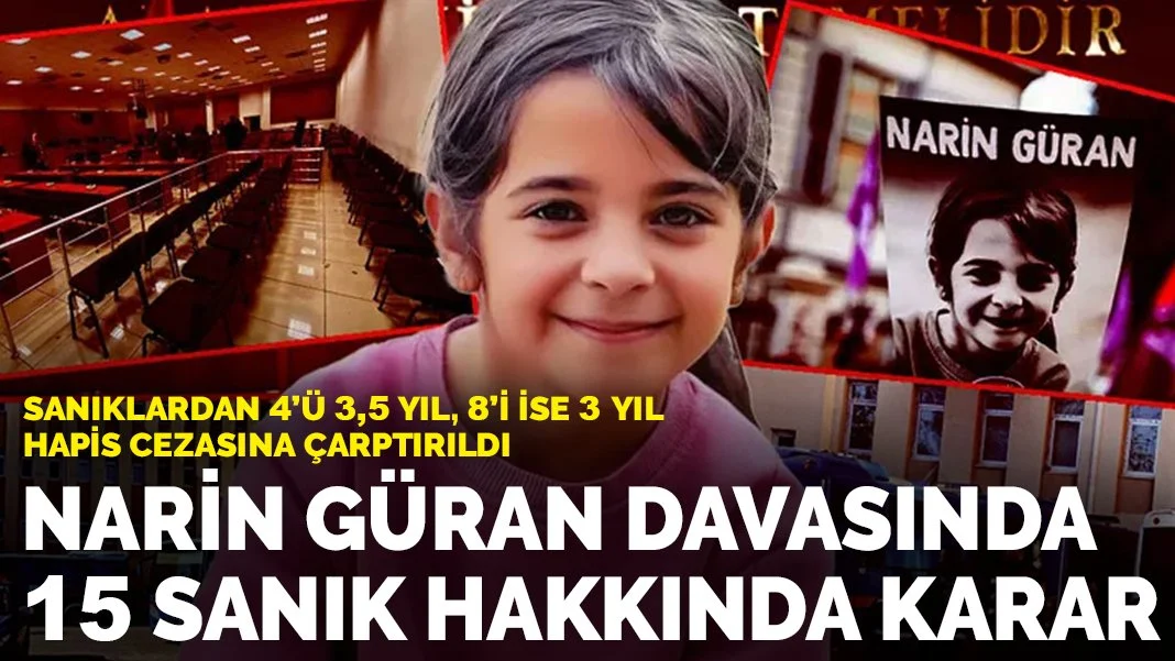 Narin Güran Davasında Karar Çıktı: 15 Sanıktan 12’sine Hapis Cezası