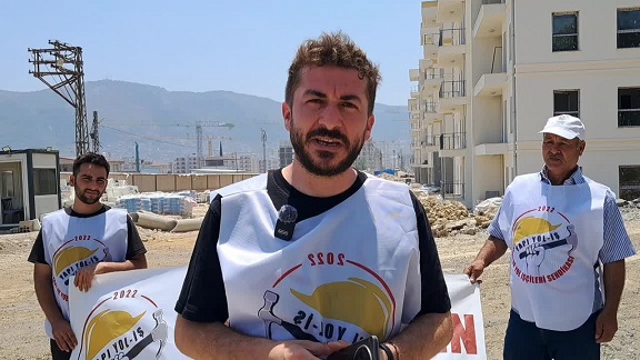 Hatay’da TOKİ İşçileri İsyan Etti