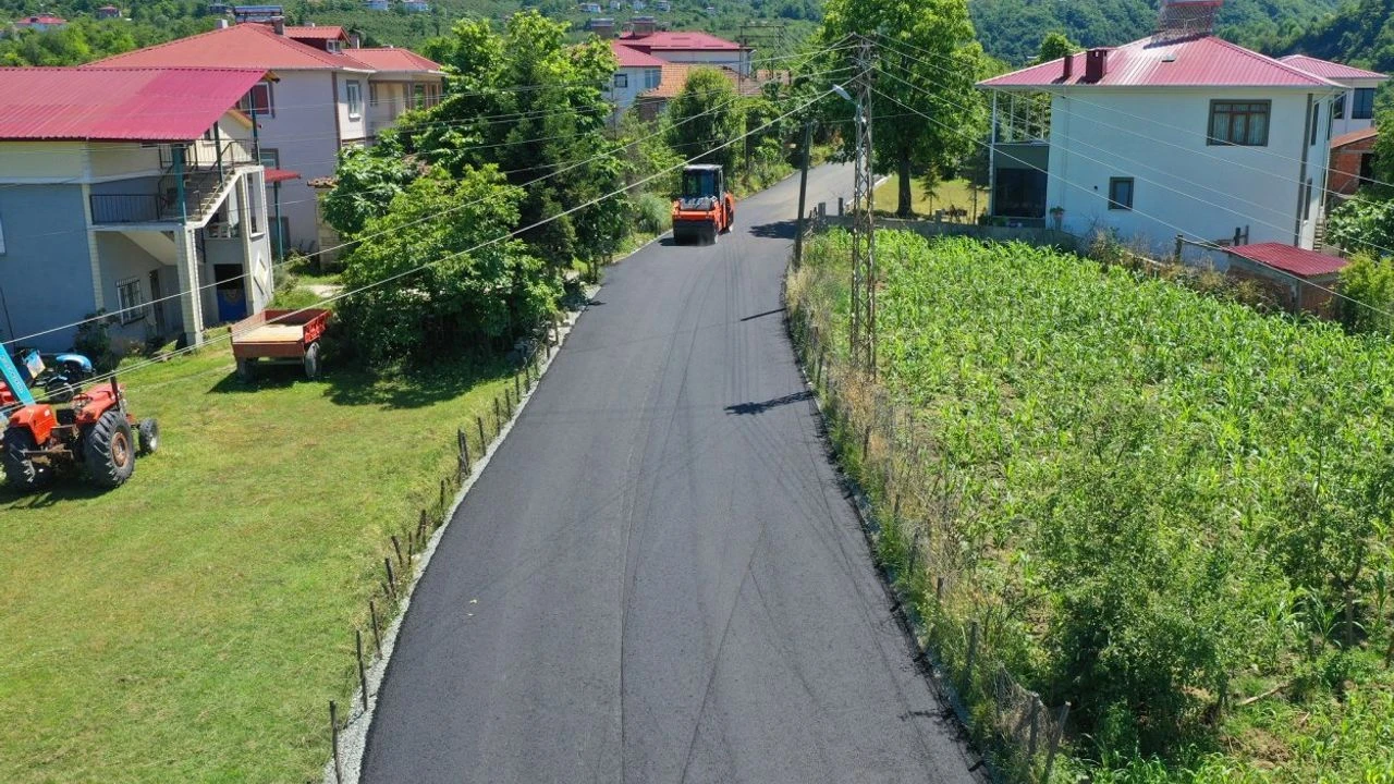 Ordu'da Yaraşlı Yolu sıcak asfalta kavuştu