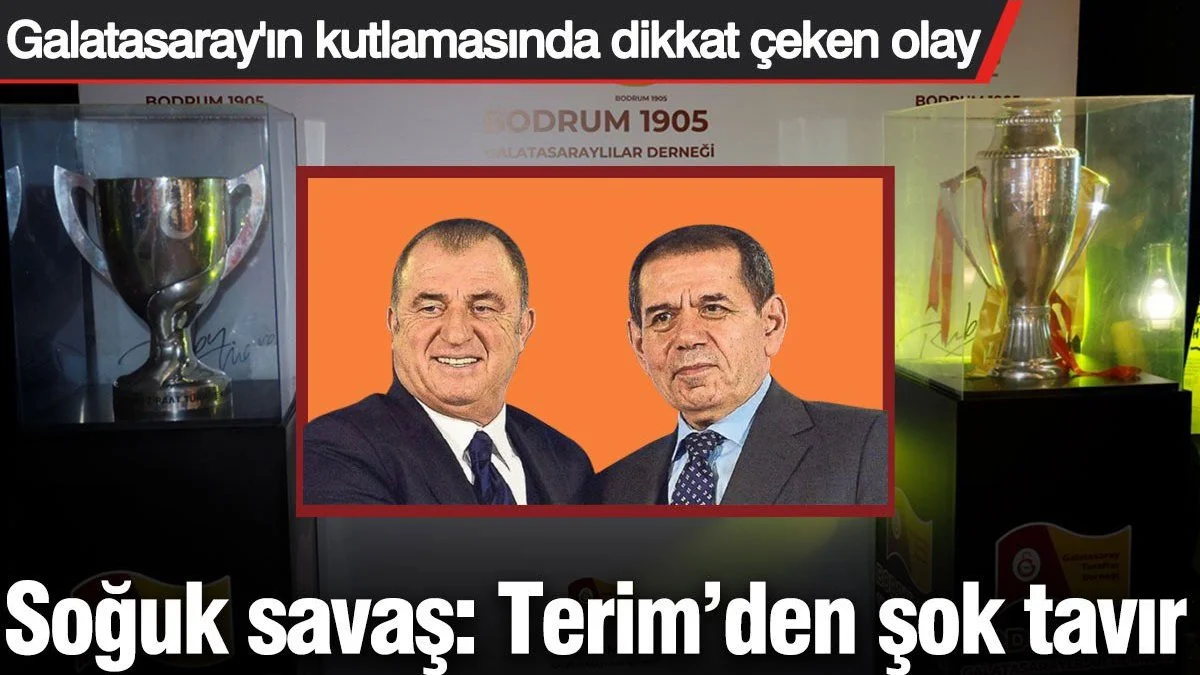 Soğuk savaş: Galatasaray kutlamasında Fatih Terim'den şok tavır