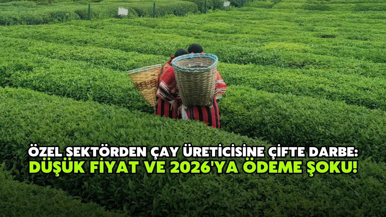 Özel Sektörden Çay Üreticisine Çifte Darbe: Düşük Alım Fiyatı ve 2026’ya Ertelenen Ödemeler Tepki Çekti